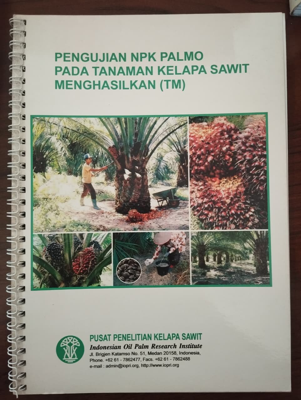 Cover Pengujian NPK Palmo pada Tanaman Kelapa Sawit Menghasilkan (TM)